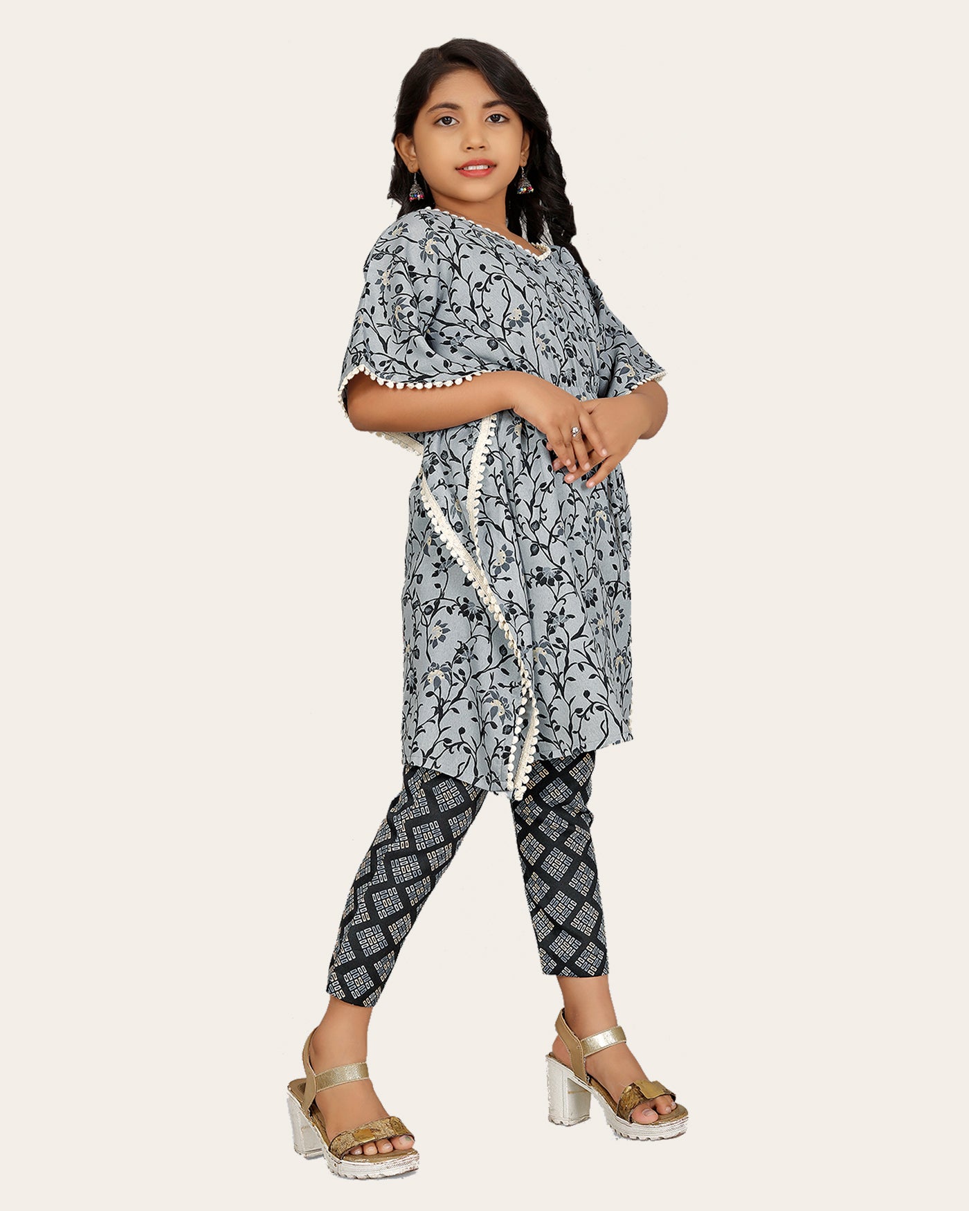 Ethnic Set kaftan & Bottom set And Like Kaftan dress