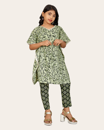 Ethnic Set kaftan & Bottom set And Like Kaftan dress