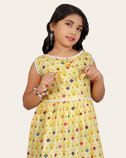 Girls Midi/Knee Length Festive/Wedding Dress