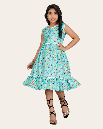 Girls Midi/Knee Length Festive/Wedding Dress