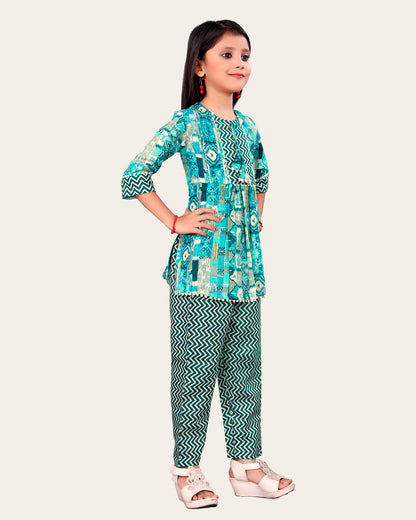 Girls Casual Kurta and Trouser Set