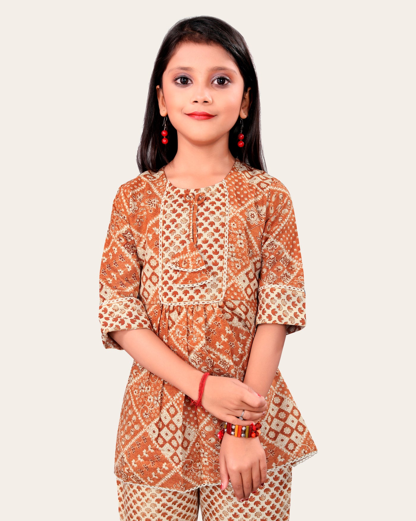 Girls Casual Kurta and Trouser Set