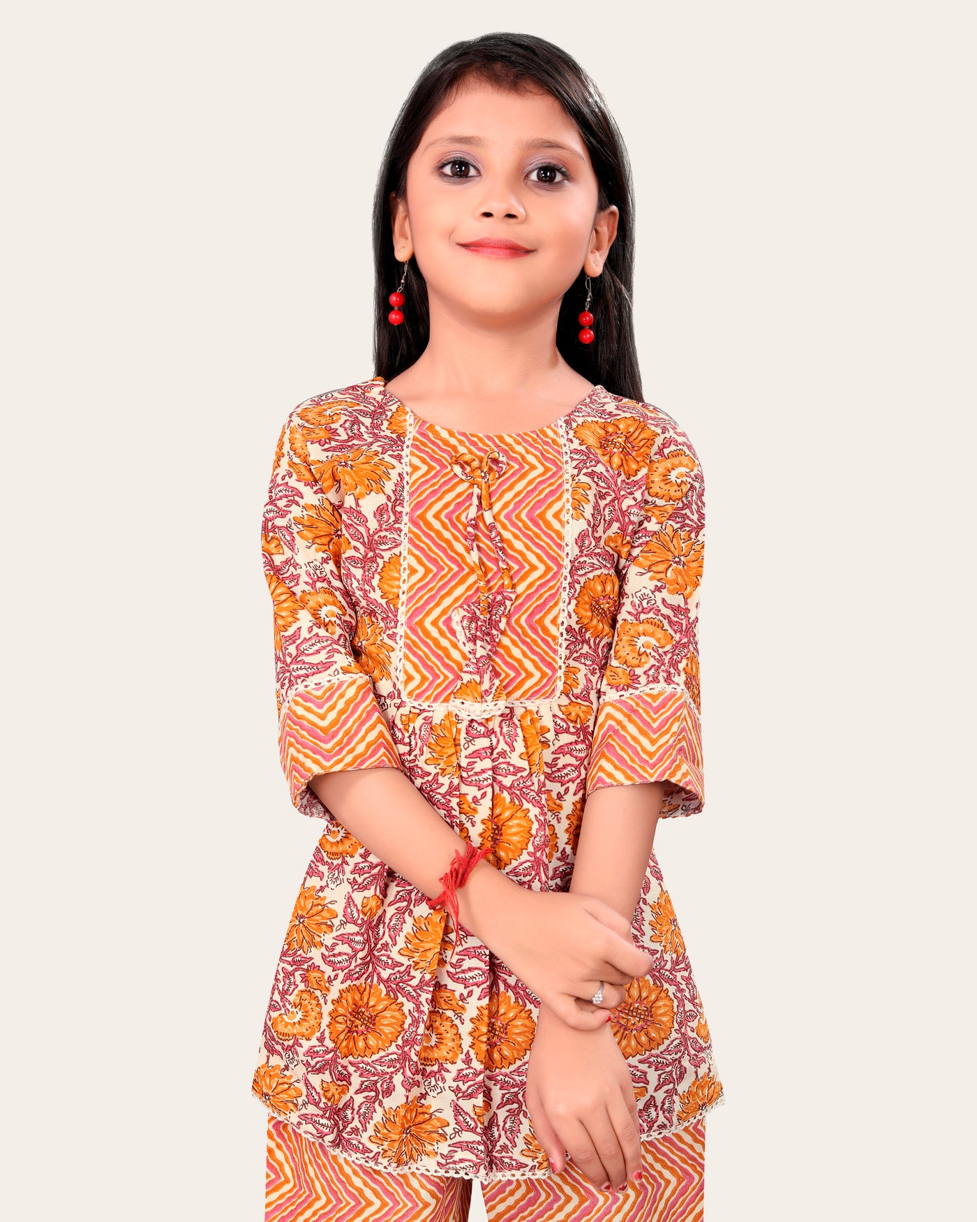 Girls Casual Kurta and Trouser Set