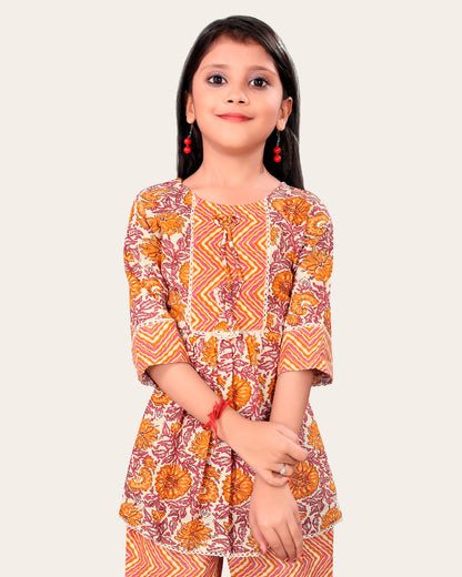 Girls Casual Kurta and Trouser Set