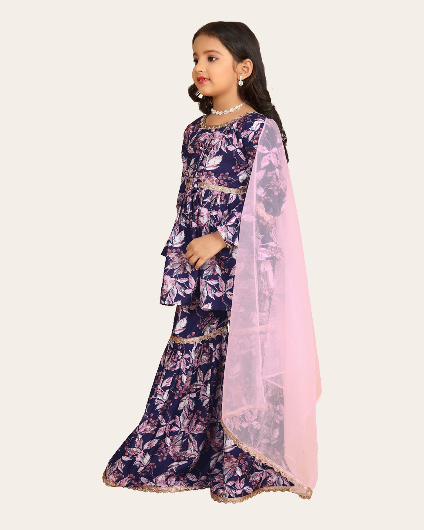 Girls Gharara Suite Set with Dupatta