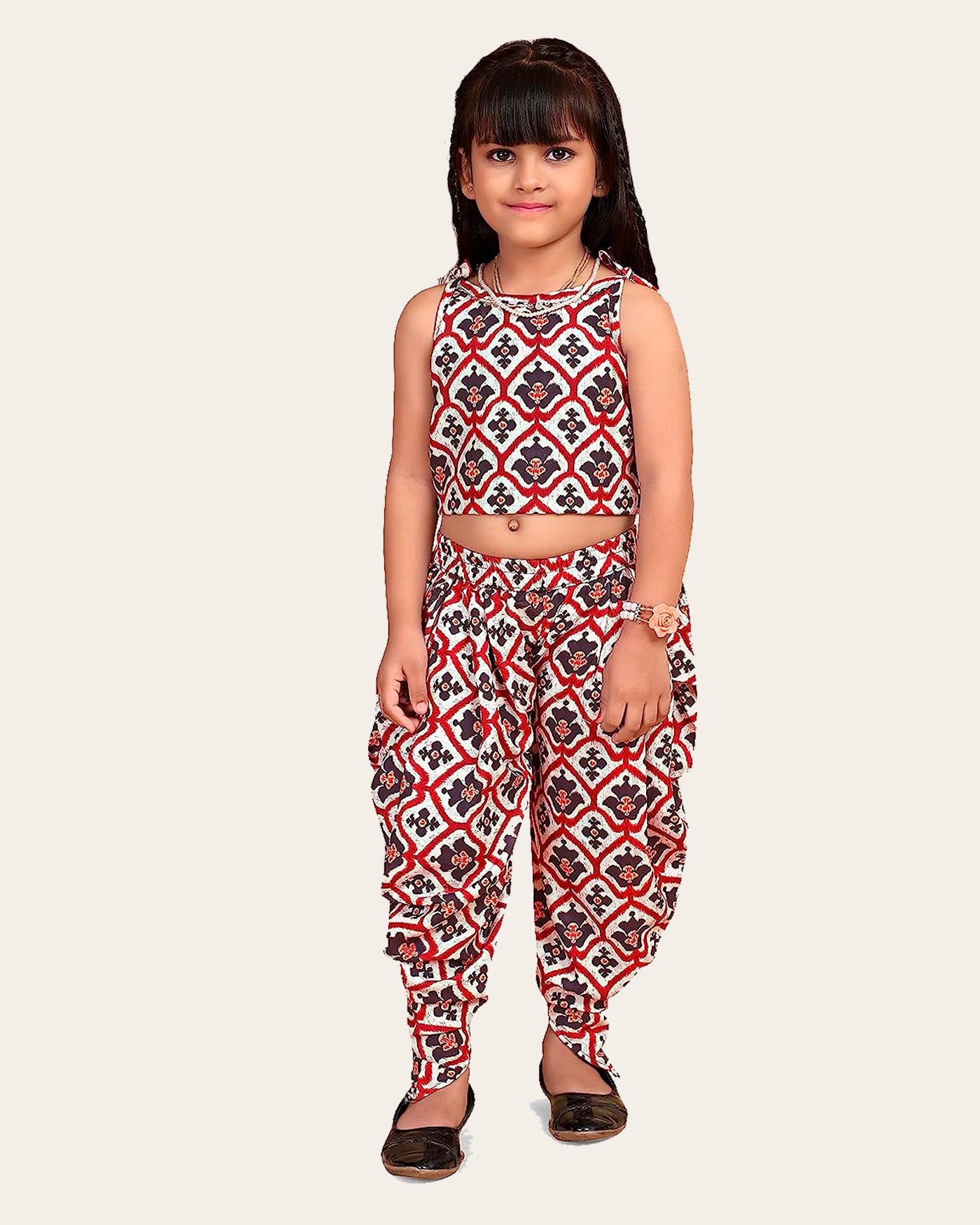 Girls Trendy Dhoti Kurta Set | Cotton Rayon Blend Dhoti Set