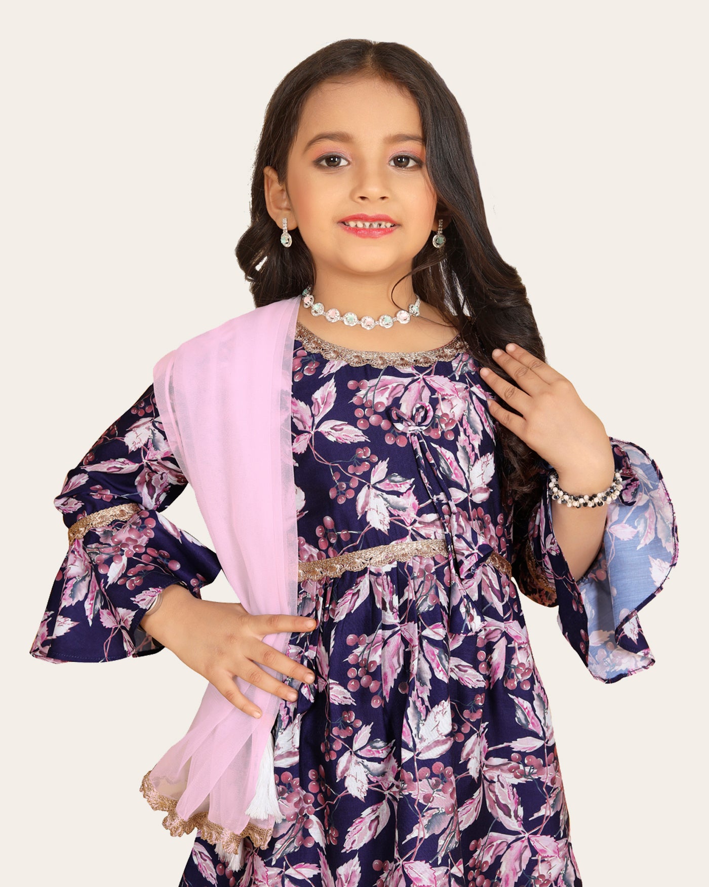 Girls Gharara Suite Set with Dupatta