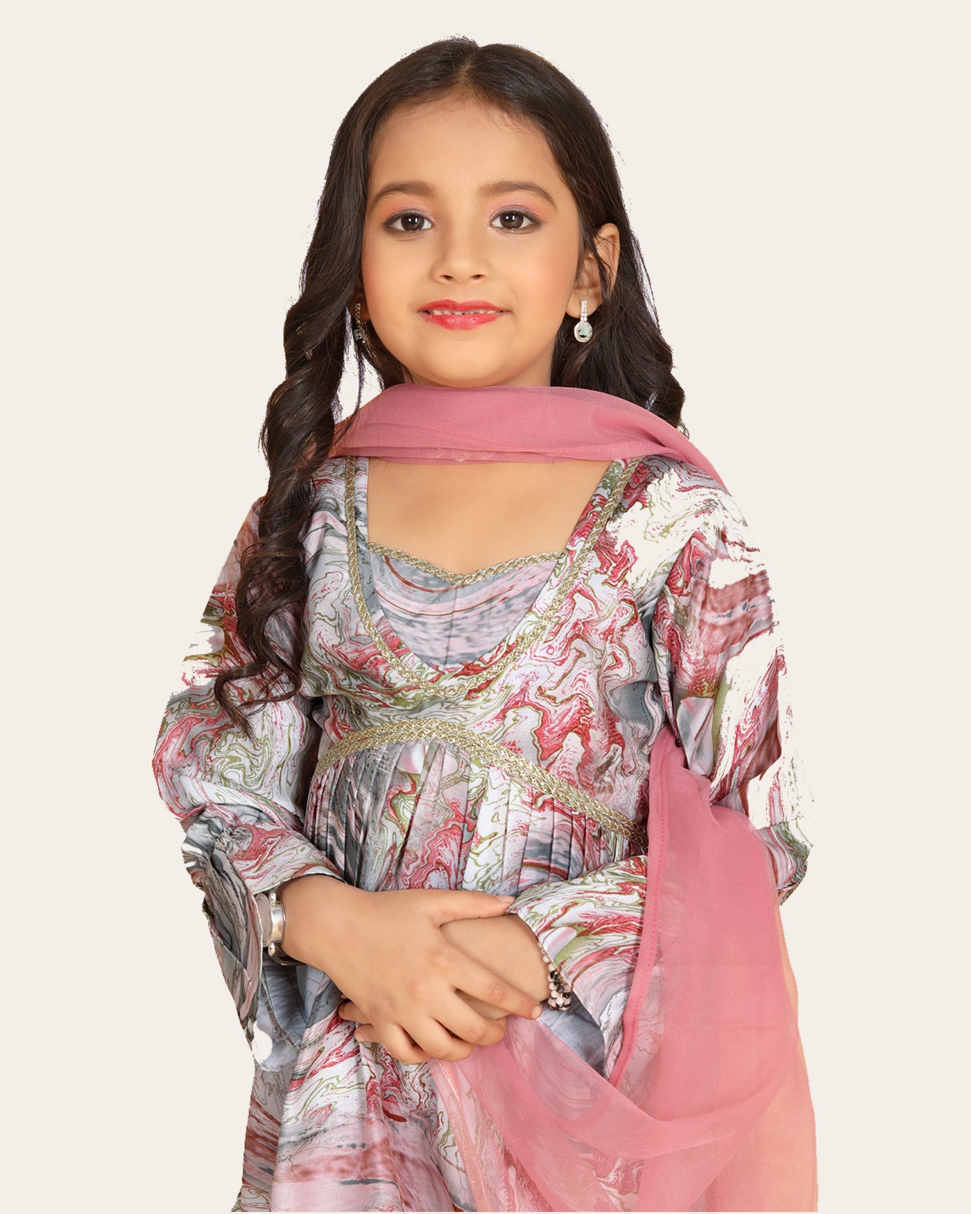 Girls Gharara Suite Set with Dupatta