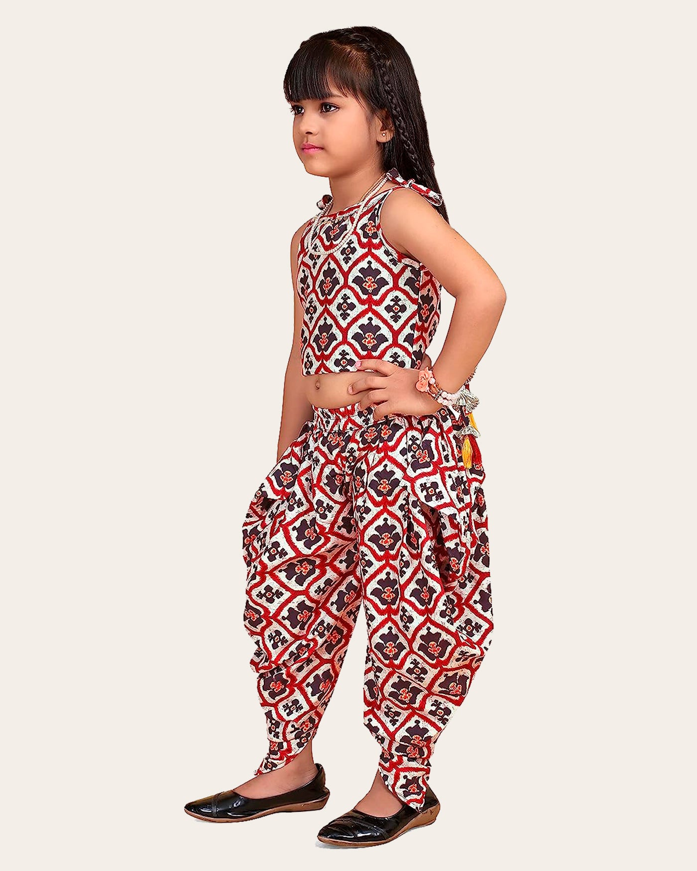 Girls Trendy Dhoti Kurta Set | Cotton Rayon Blend Dhoti Set