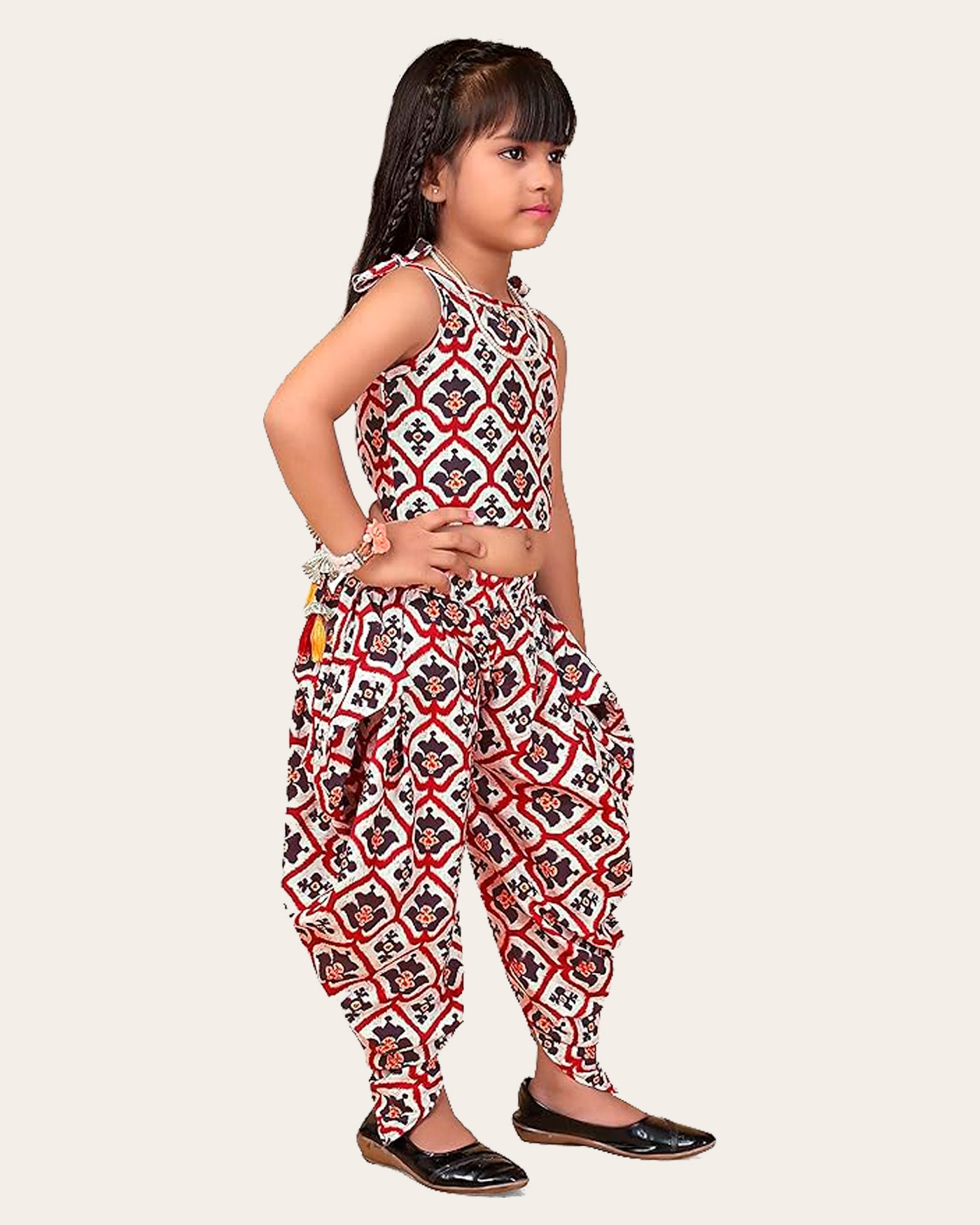 Girls Trendy Dhoti Kurta Set | Cotton Rayon Blend Dhoti Set