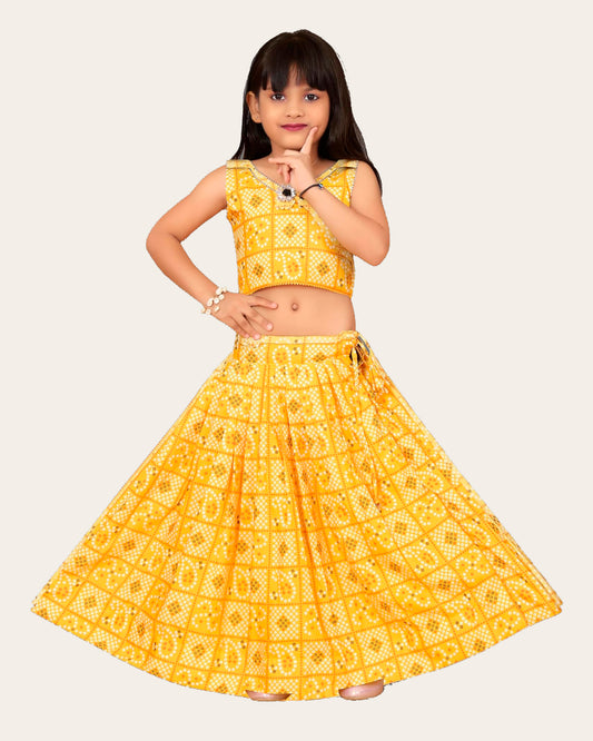 Girls Lehenga Choli Wesaren wear Readymade haldi seremony Lehenga for kids Girls